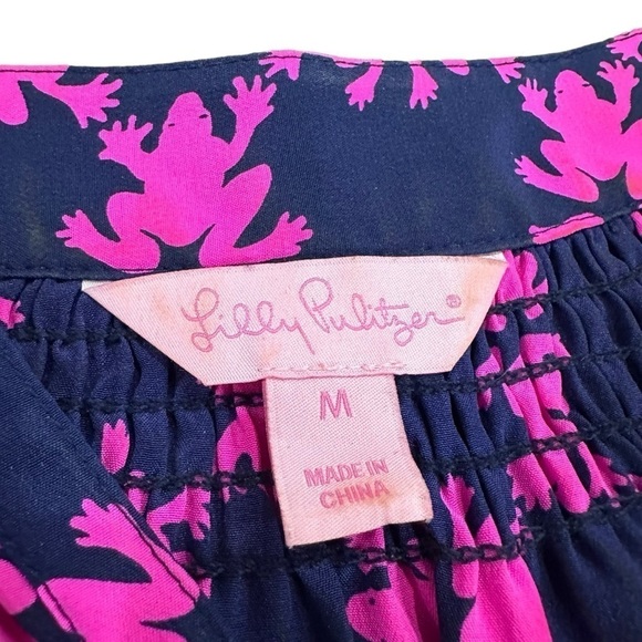 Lilly Pulitzer Elsa top Get Hoppy silk - Picture 7 of 8